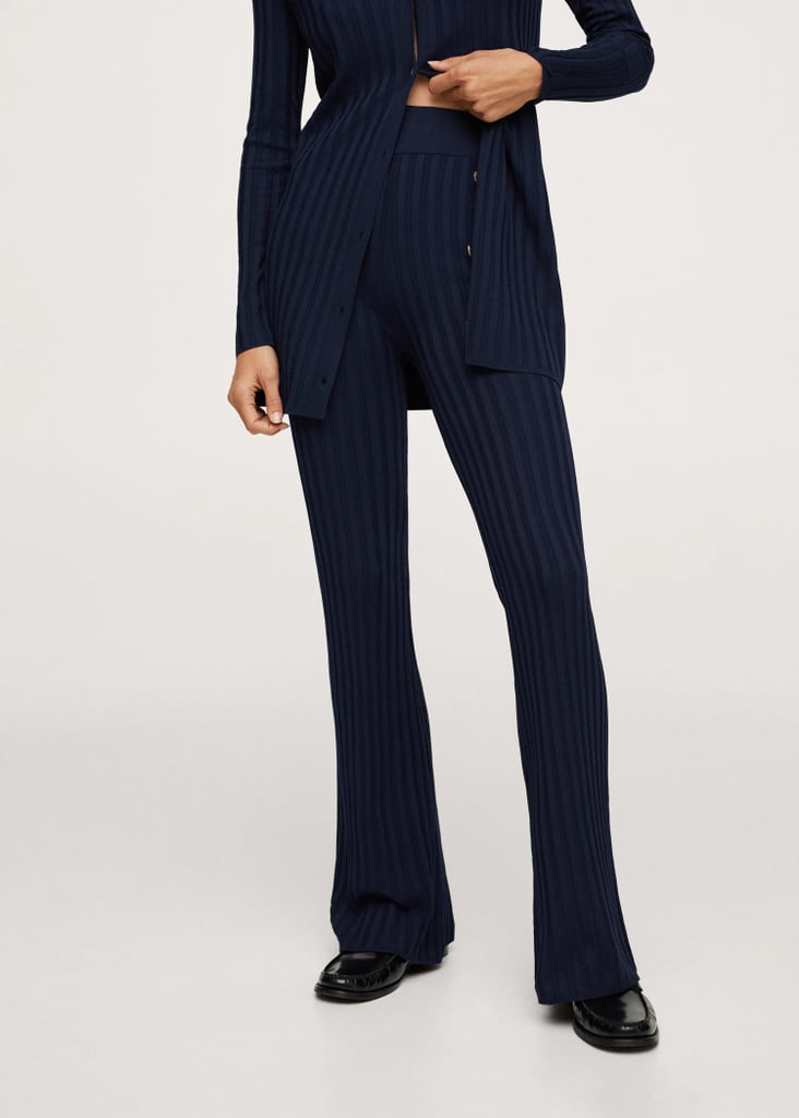 For Everyday Glam: Ribbed Knit Trousers