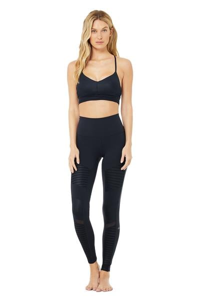 Alo Lavish Bra & High-Waist Moto Legging Set