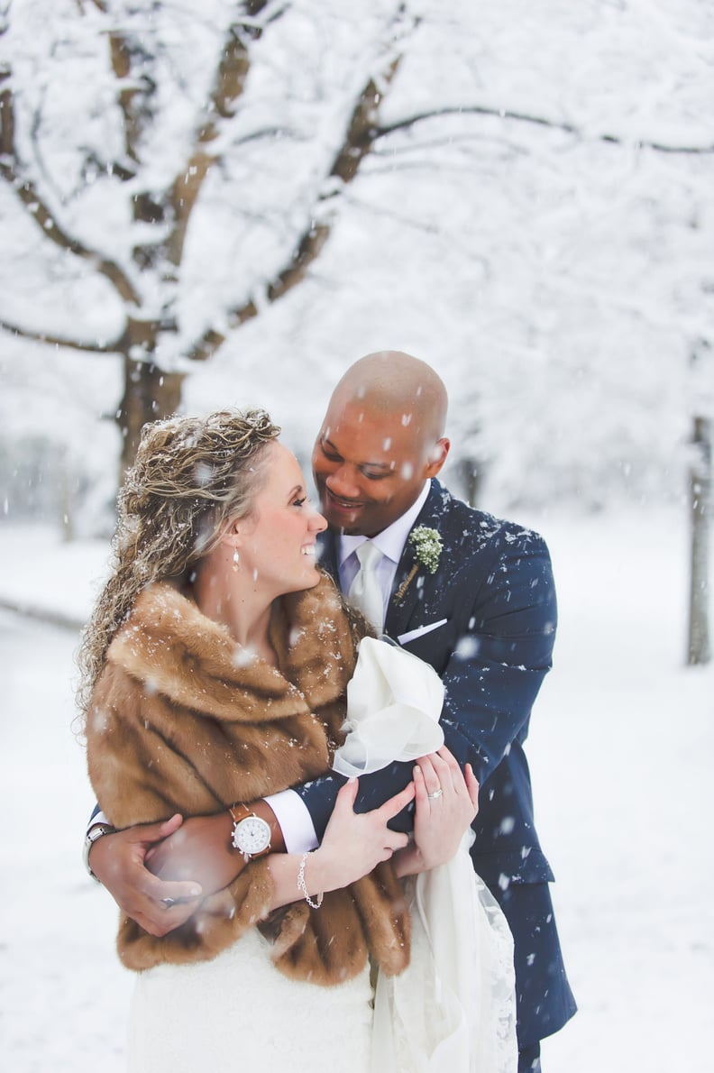 A snowstorm will add extra heat to your photoshoot.