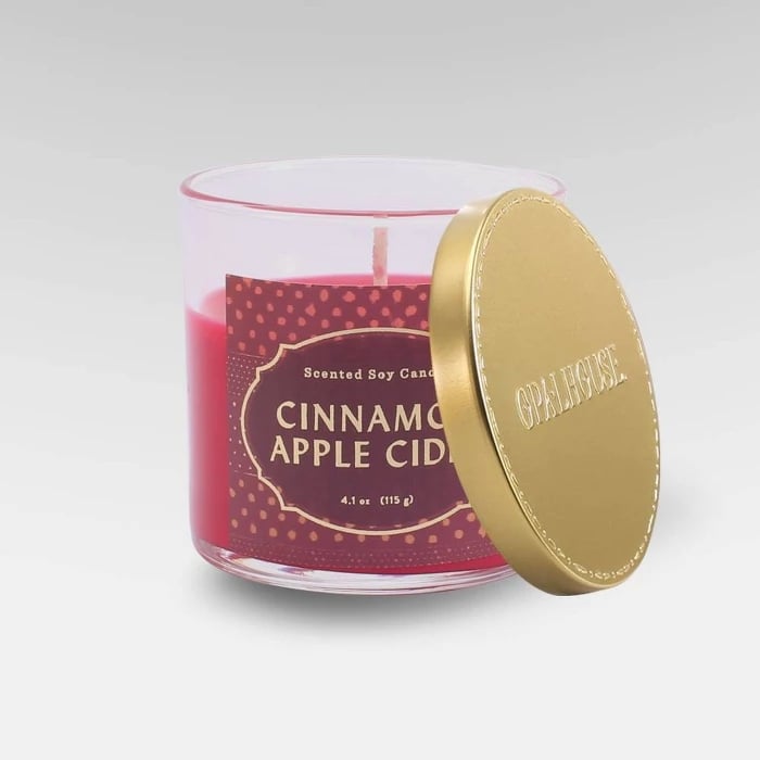 Cinnamon Apple Cider Lidded Glass Jar Candle Shop the Best 2019 Fall Candles at Target