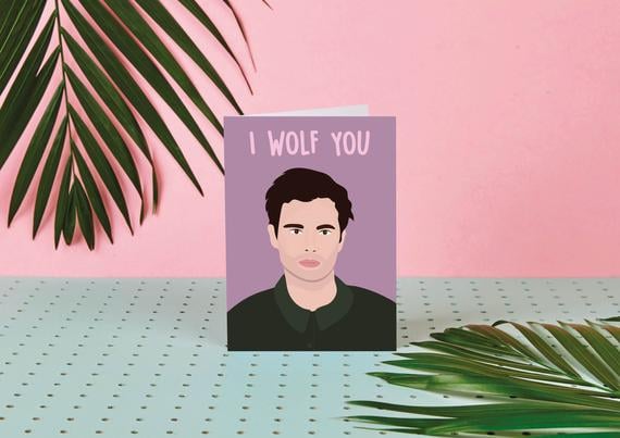 I Wolf You Valentine's Day Card