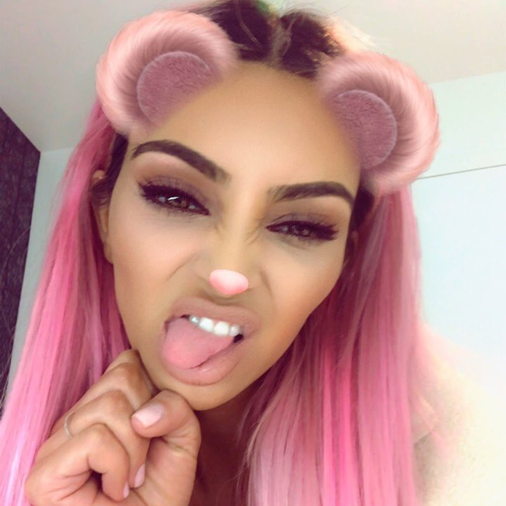 Kim Kardashian Pink Hair