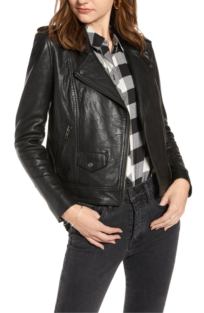 Treasure & Bond Leather Biker Jacket