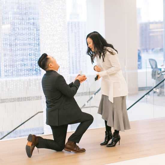 Man Proposes After Breaking Both Legs