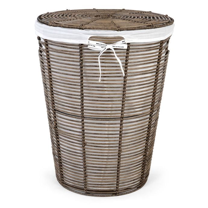 Poly Rattan Laundry Hamper With Liner Bed Bath Beyond Just