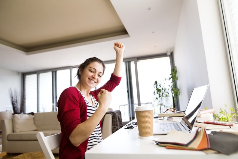 Getting recognized for good work at your job.