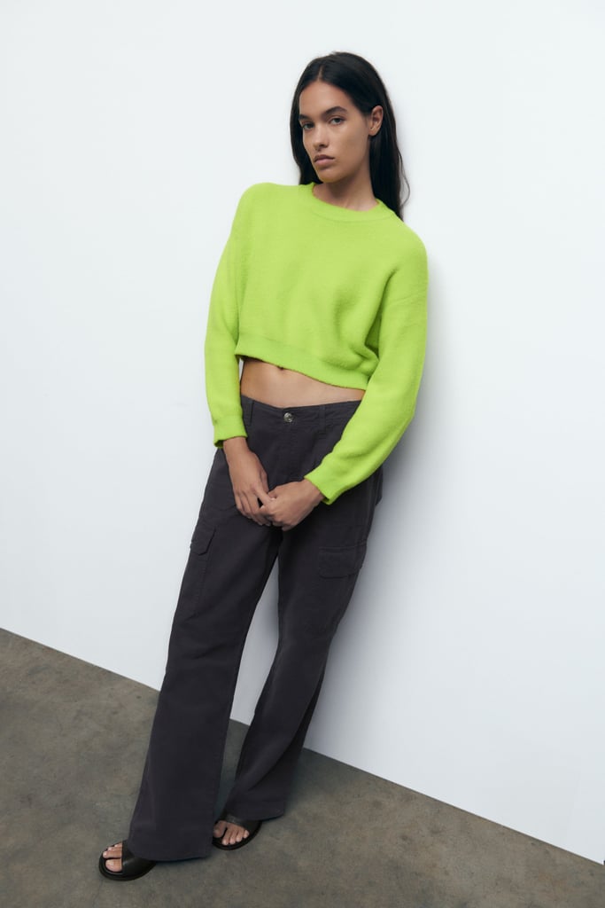 A Soft Sweater: Zara Soft Touch Cropped Knit Sweater
