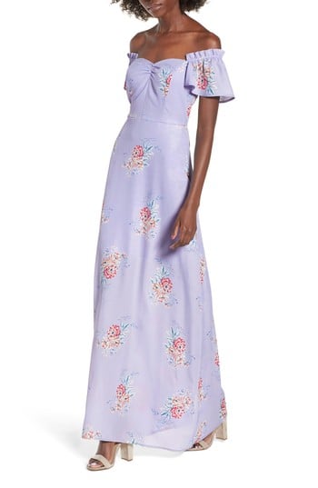 Socialite Off the Shoulder Maxi Dress