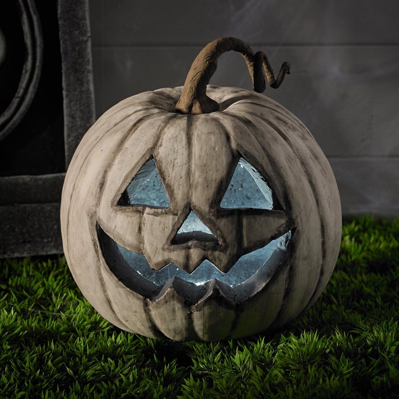 White LED Battery Operated Halloween Pumpkin