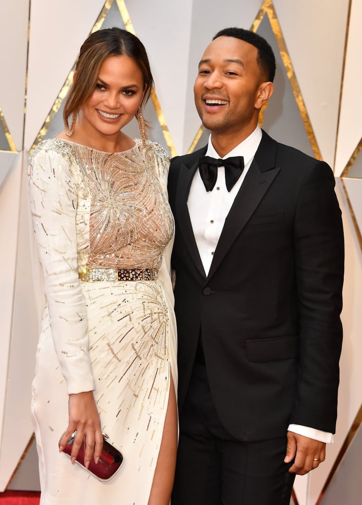 Chrissy Teigen and John Legend at the 2017 Oscars
