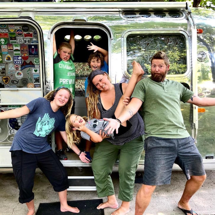 Family Of Six Lives In Airstream Trailer Popsugar Family