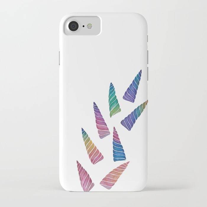 Rainbow Unicorn Horns iPhone Case