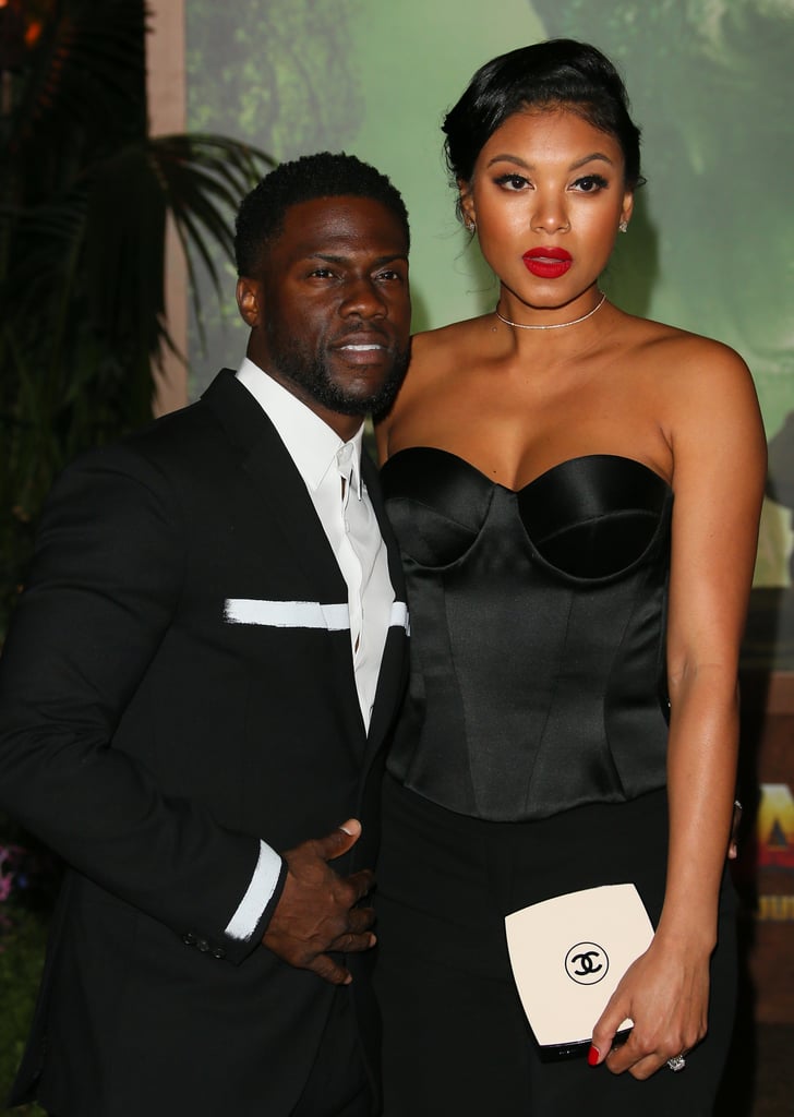 Kevin Hart and Eniko Parrish at Jumanji Premiere 2017
