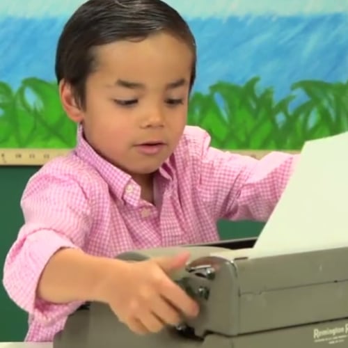 Kids React to Typewriters