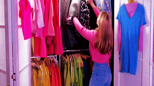 Your wardrobe is basically one big rainbow.