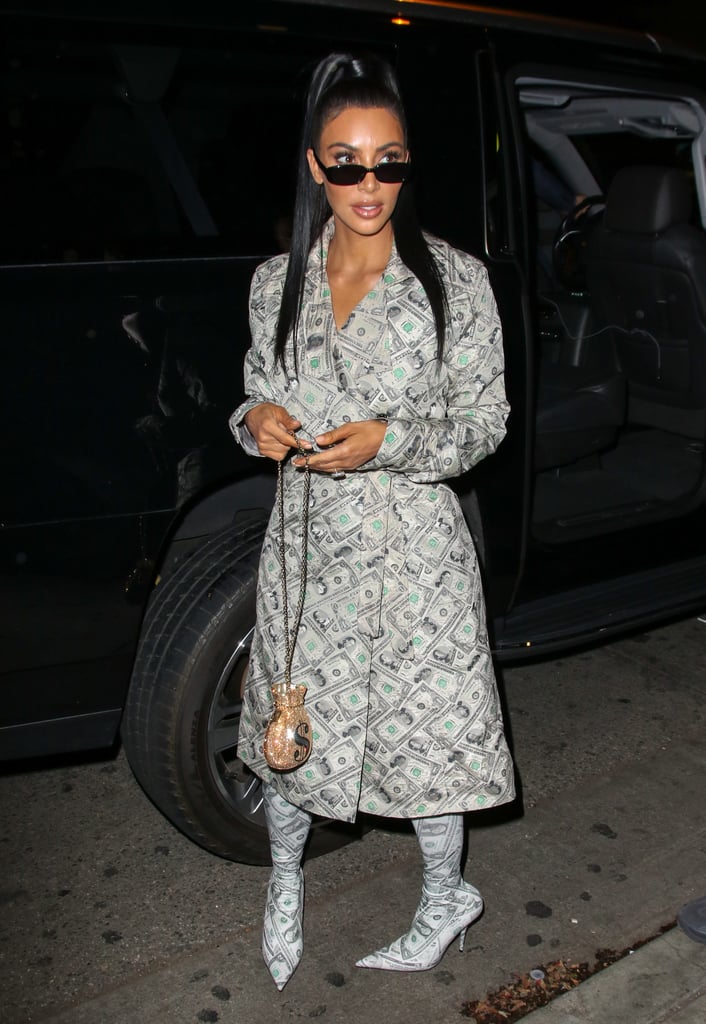 Kim Kardashian Money Outfit by Jeremy Scott 2018