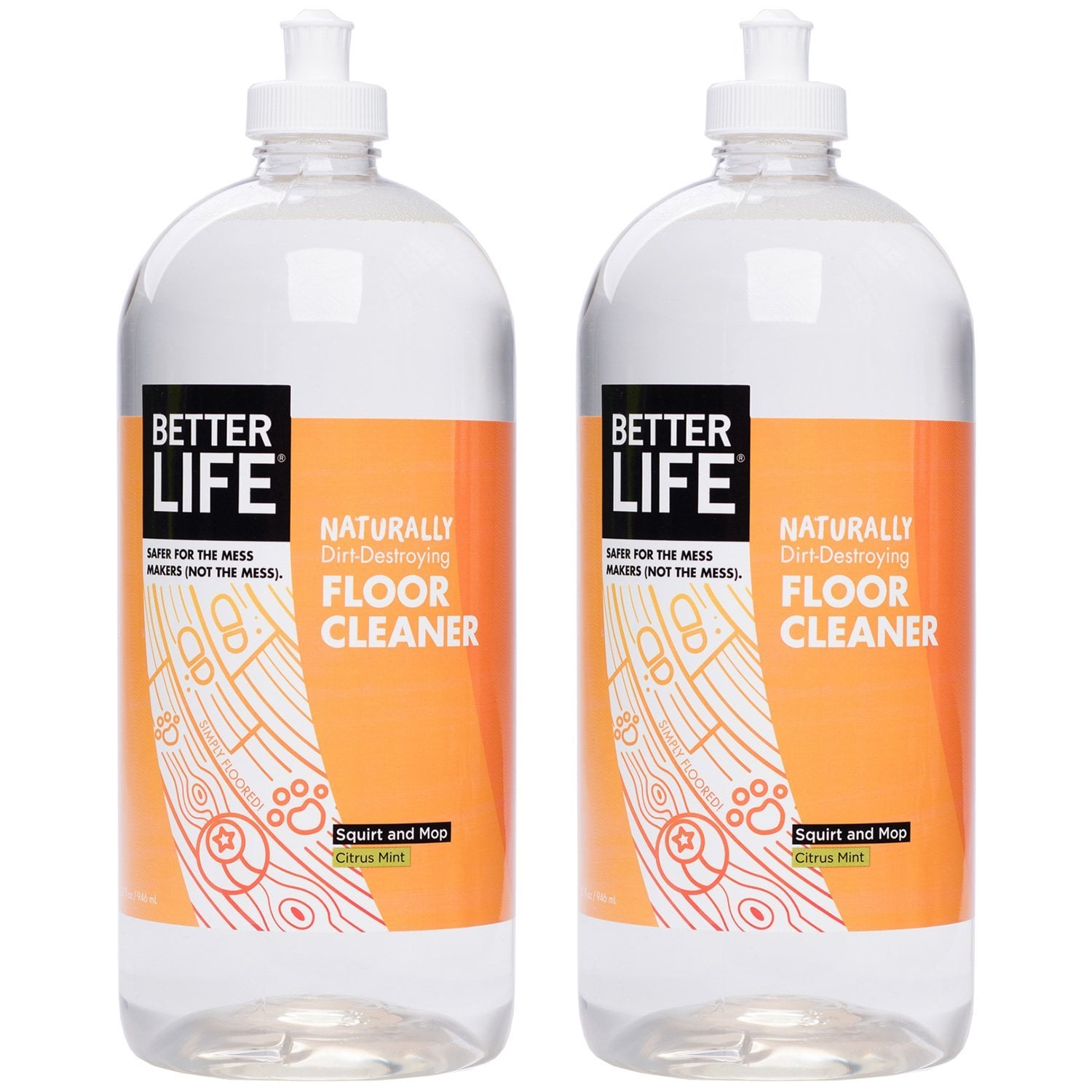 Better Life Natural Plant Based Best Hardwood Floor Cleaner 100