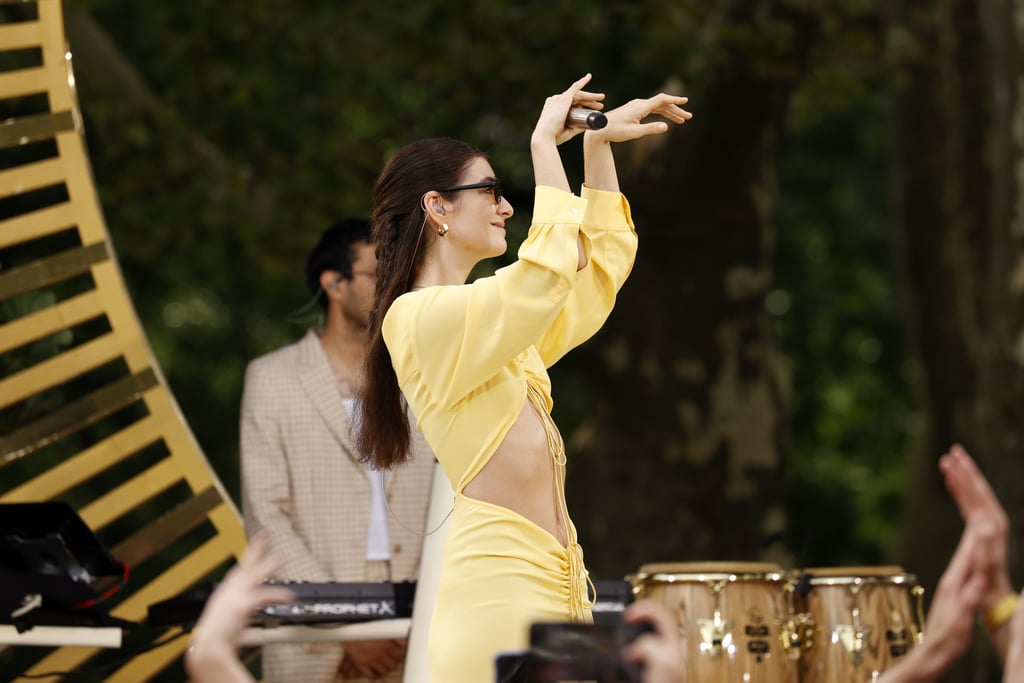 Lorde Promotes Solar Power in Yellow Christopher Esber Dress