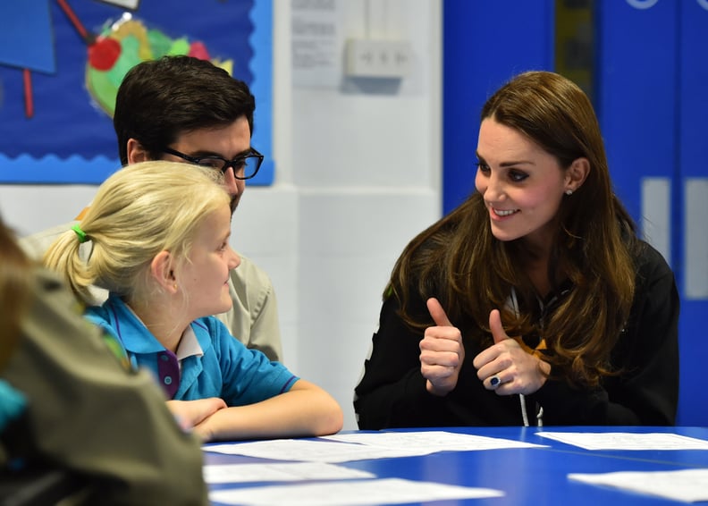 When She Gave This Girl an Encouraging Thumbs Up