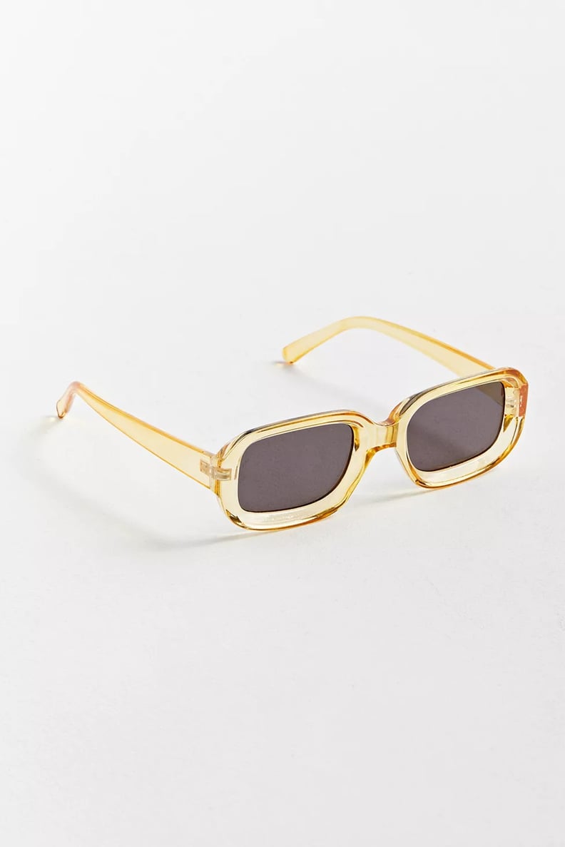 Trendy Sunglasses: Salmon Rounded Rectangle Sunglasses