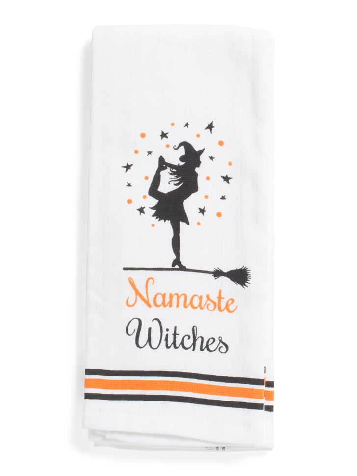 Set of Two Namaste Witches Kitchen Towels Best TJ Maxx Halloween