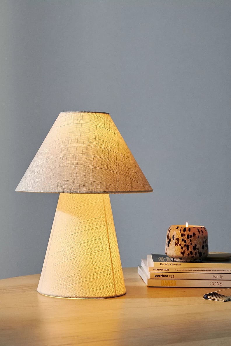 White Linen Table Lamp