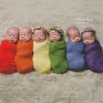 Rainbow Sextuplets Show Off Their Rapid Birth Order in Touching Photo