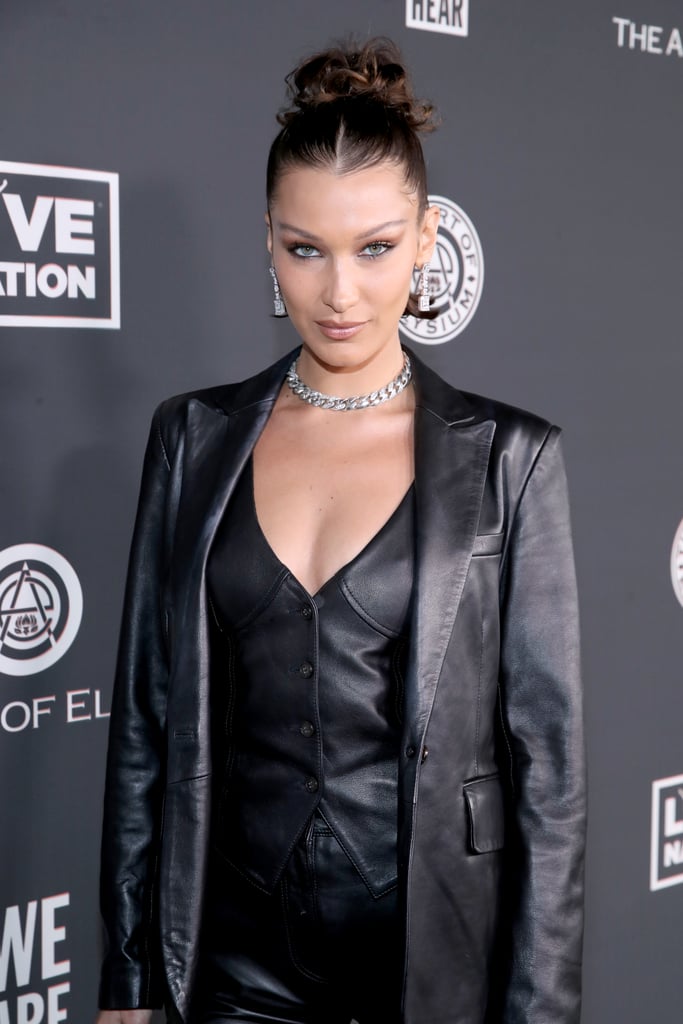 Bella Hadid Wore an All Leather Tommy x Zendaya Look