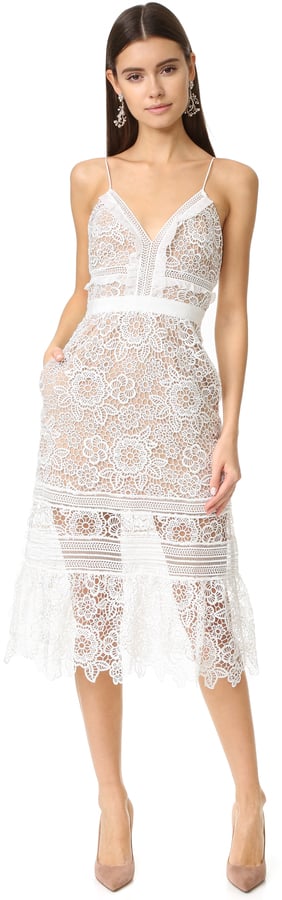Self portrait floral blush midi dress clearance