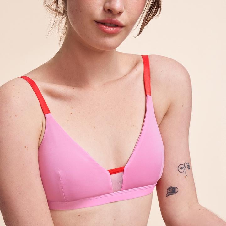 Pepper Limitless Wirefree Scoop Bra in Cherry Bomb