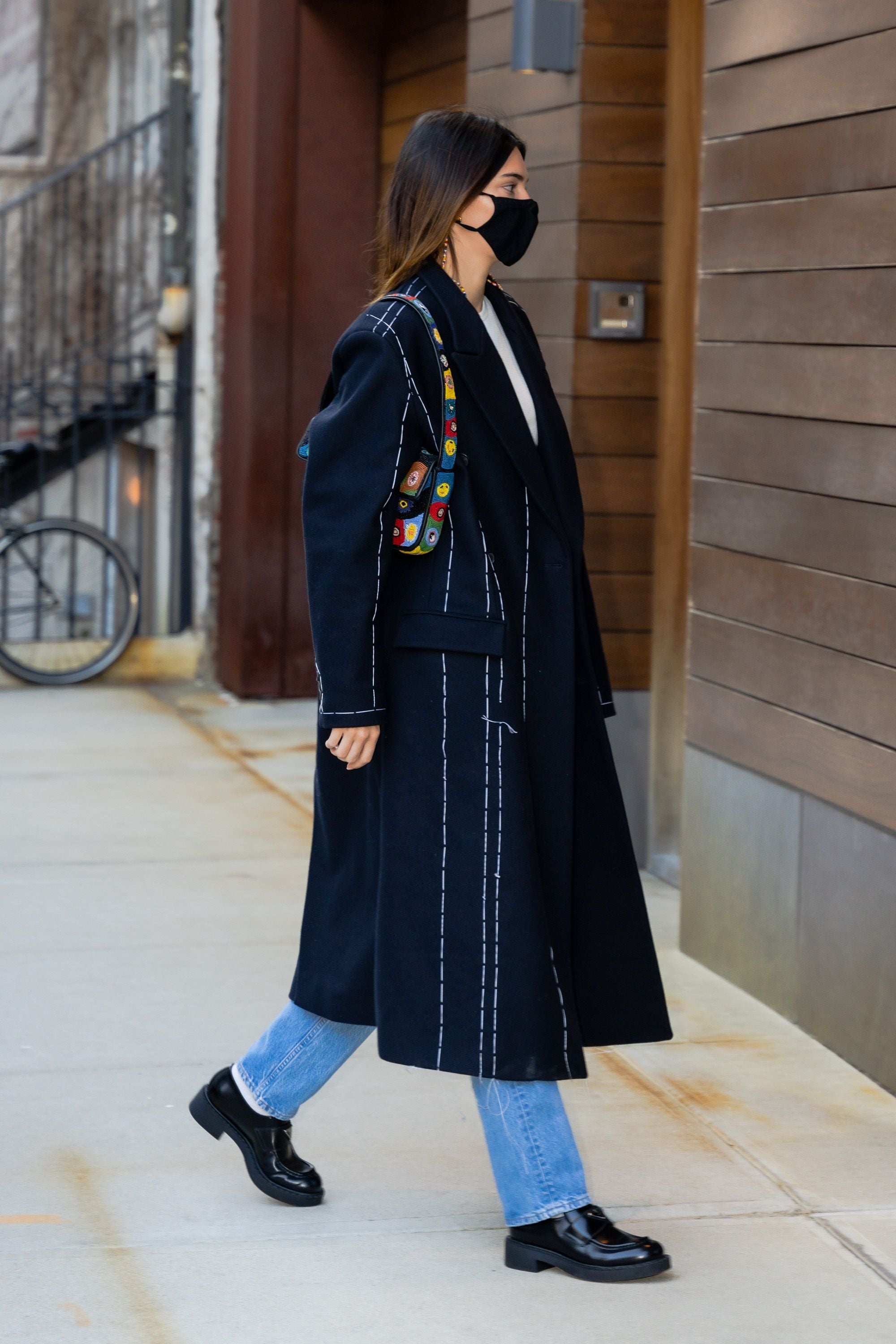 Kendall Jenner s Patchwork Staud Handbag While in New York