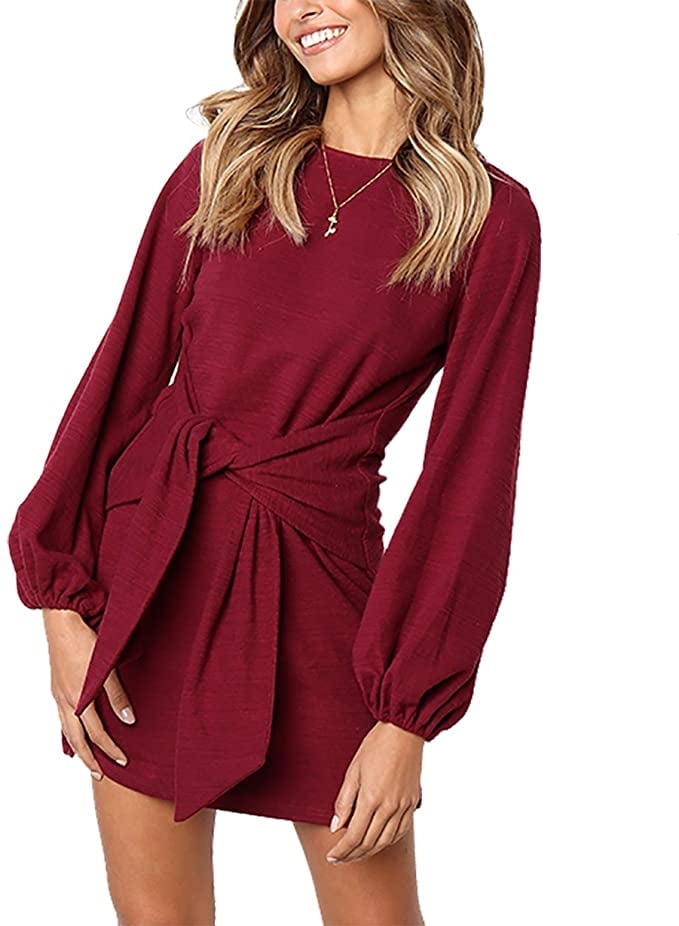 Prettygarden TieWaist Knit Dress Best Amazon Dresses on Sale 2020