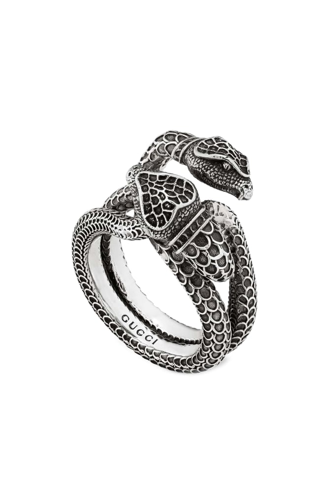 Gucci Double Snake Ring | Silver Jewelry Gifts | POPSUGAR Fashion Photo 5