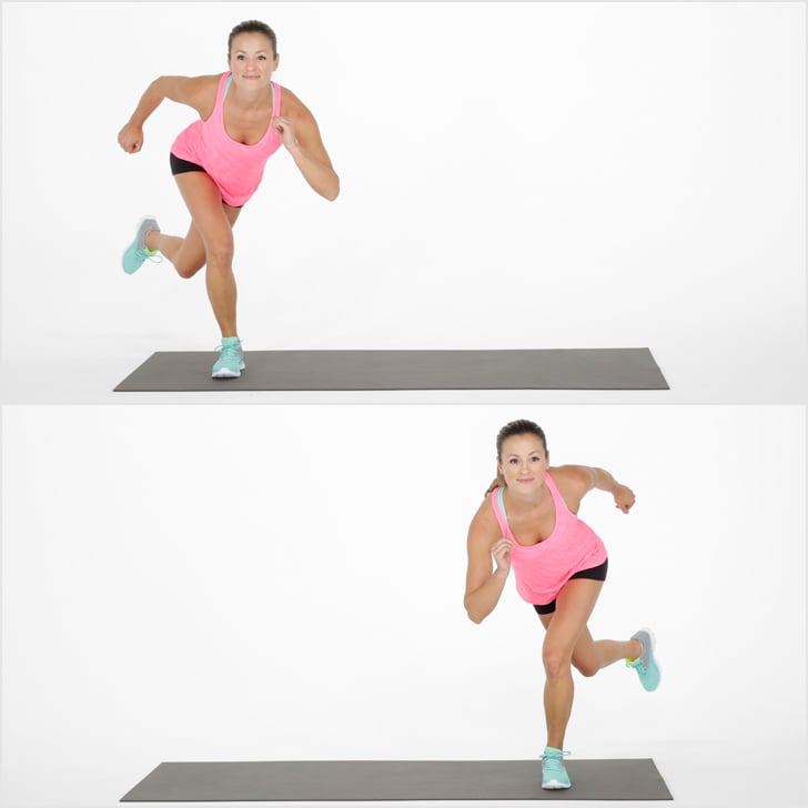 squat jumps side to side