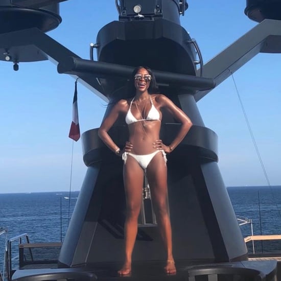 Naomi Campbell White Melissa Odabash Bikini