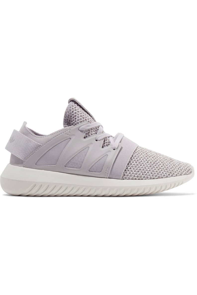 adidas Tubular Viral Leather-trimmed Textured-knit Sneakers
