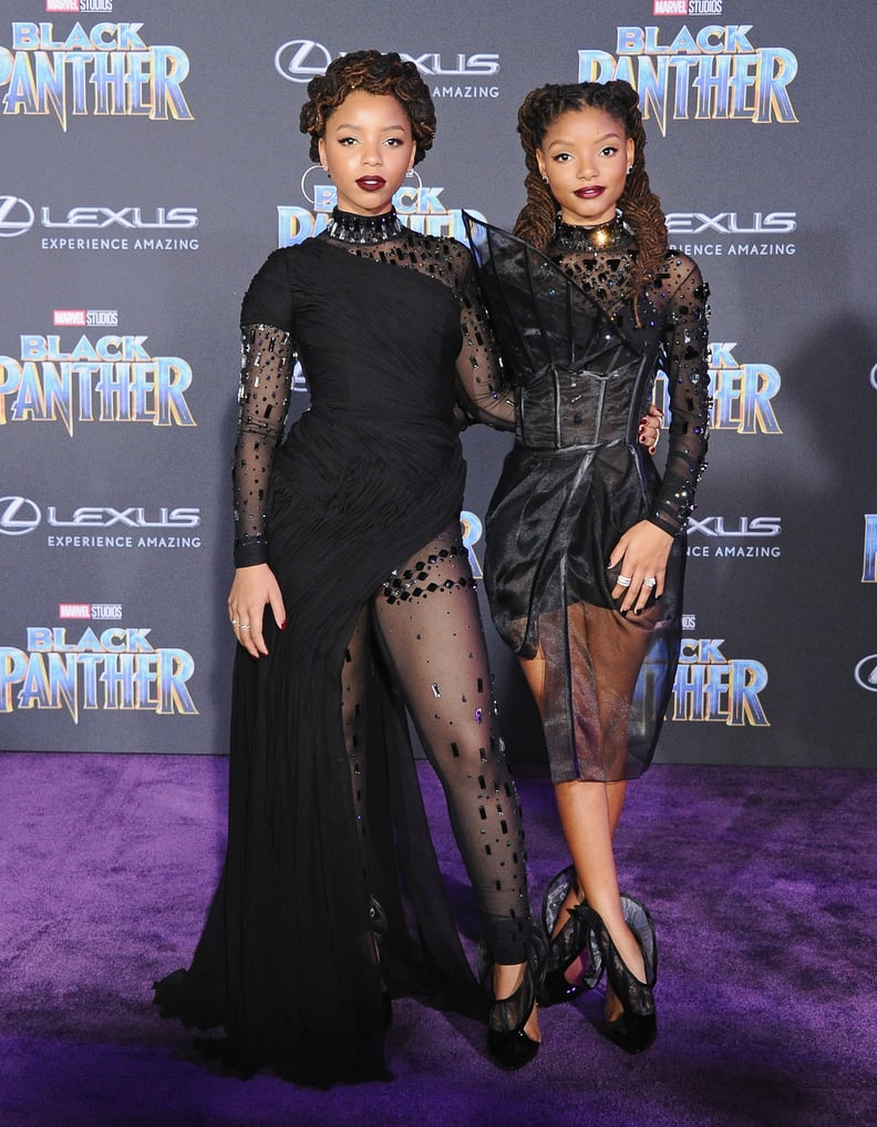 Chloe x Halle at the Black Panther Premiere in 2018