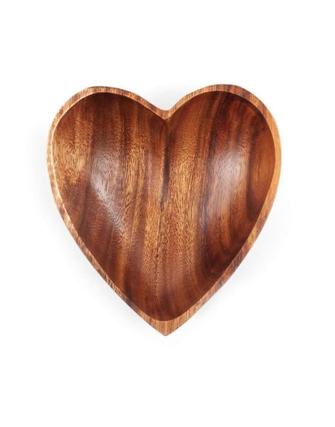 Wood Heart Bowls