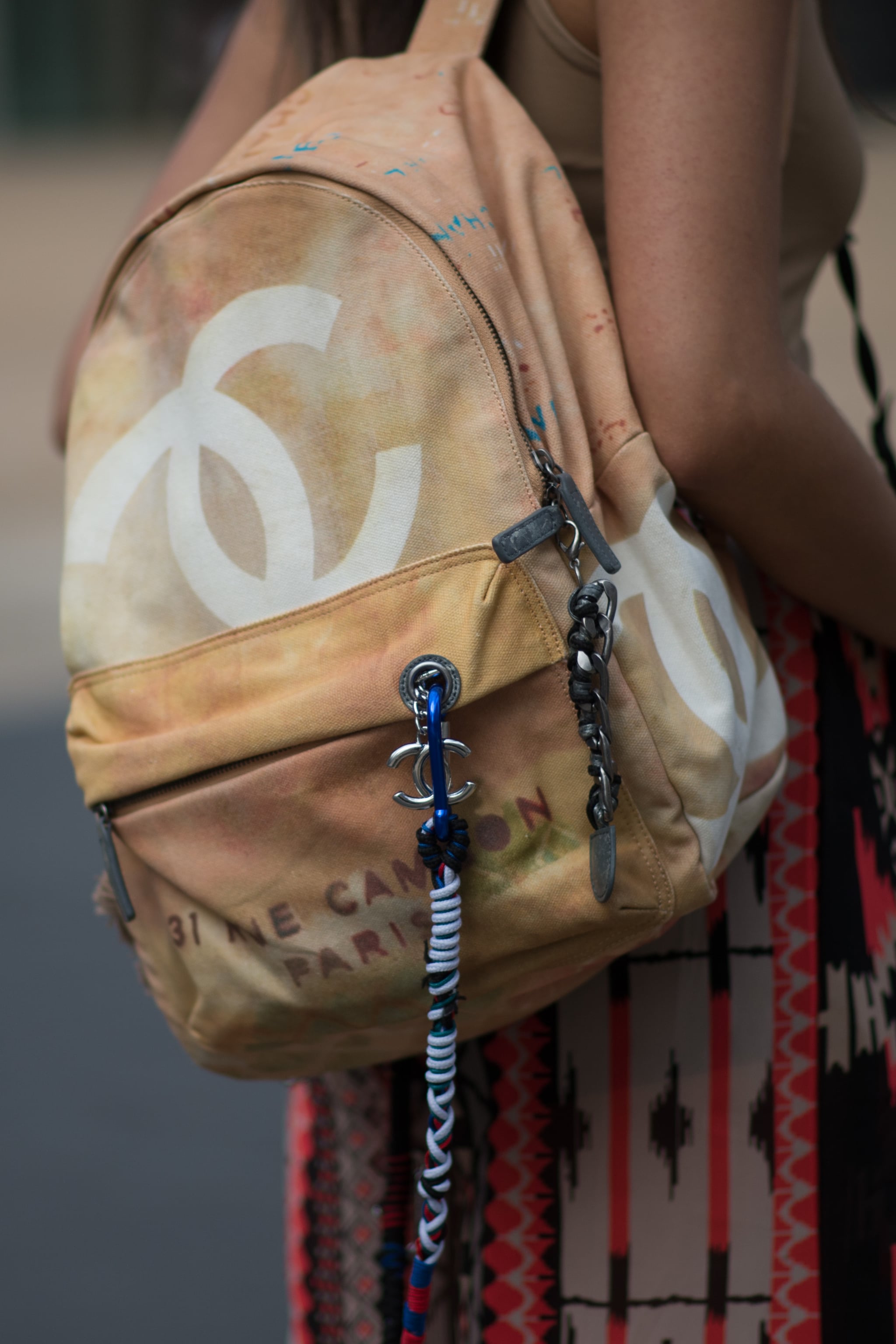 What S Fashion Week Without A Chanel Graffiti Backpack Spotting New York S Street Style Accessory Game Is Hard To Beat Popsugar Fashion Uk Photo 79