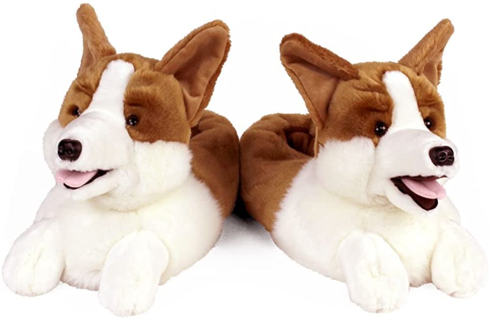 Light-Up Corgi Slippers