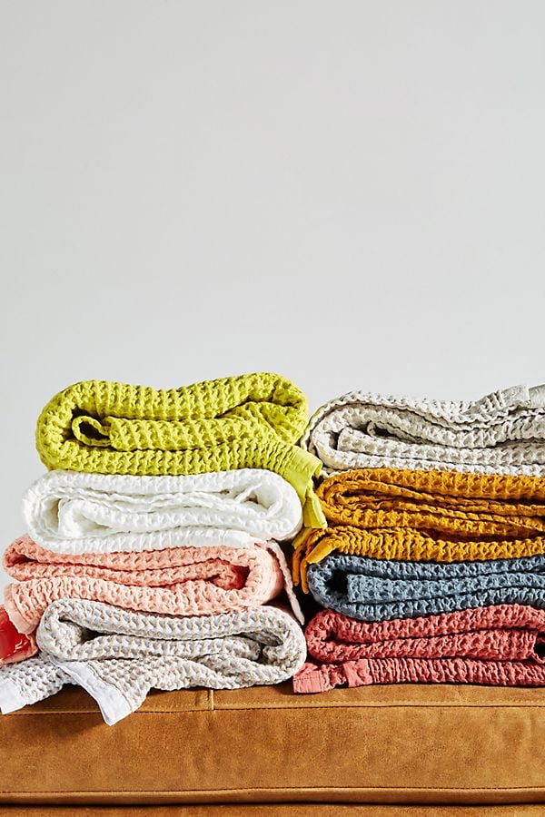 Woven Waffle Throw Blanket Gift Ideas to Send to a Friend During