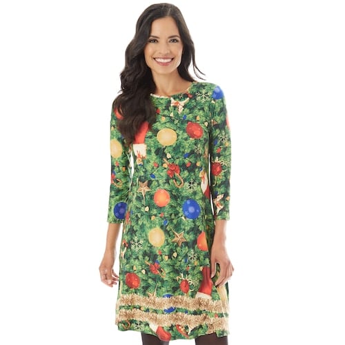 Women's Holiday Swing Dress