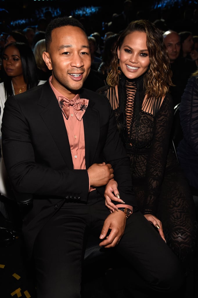 Chrissy Teigen And John Legend At The 2017 Grammys Popsugar Celebrity