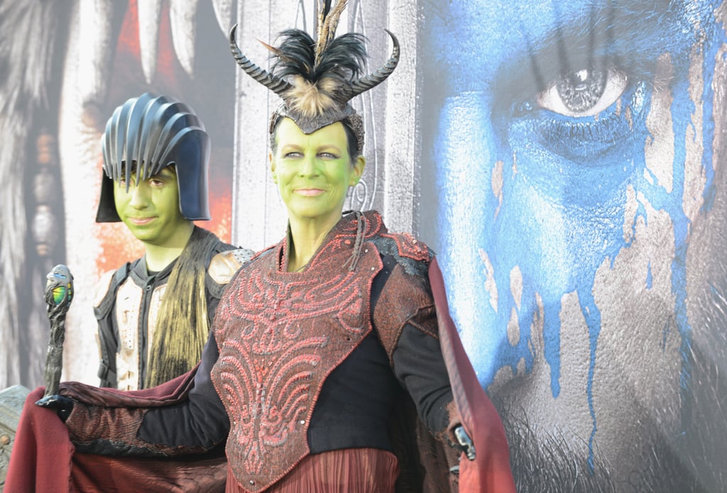 Jamie Lee Curtis and Son at Warcraft Movie Premiere 2016