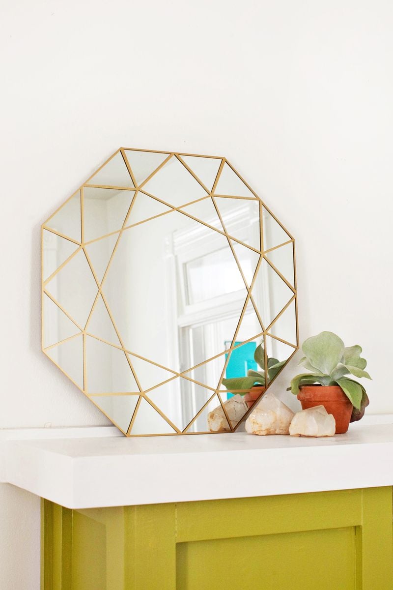 Gem Mirror 11 Stylish Spring DIYs For Your Home POPSUGAR Home
