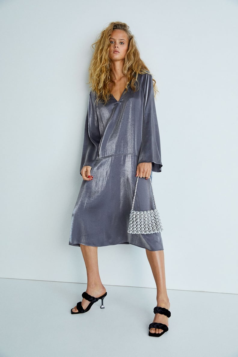 For Some Shine: H&M High-Sheen Dress