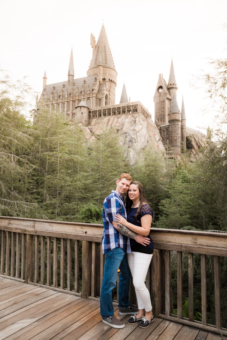 Engagement Photos At The Wizarding World Of Harry Potter Popsugar Love And Sex Photo 44