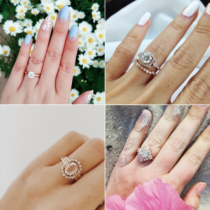 Engagement ring girl on sale gold
