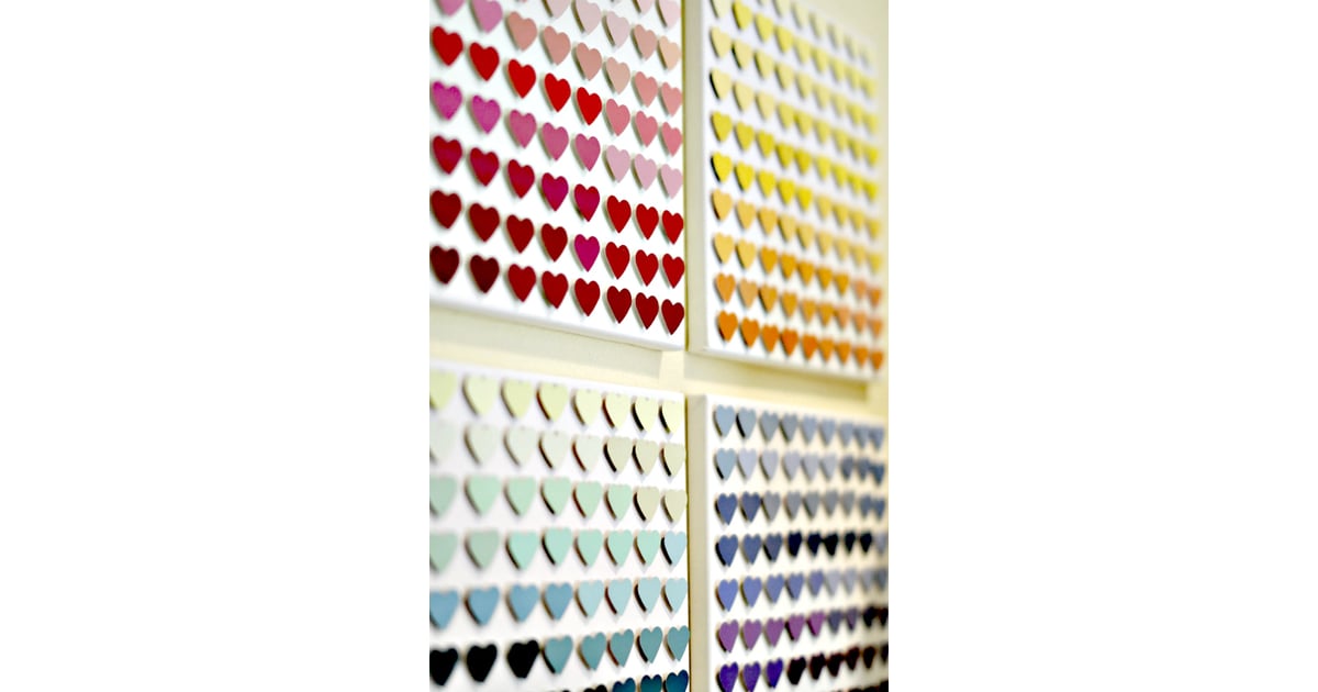 Paint Chip Heart Art Paint Sample Crafts POPSUGAR Smart Living Photo 26
