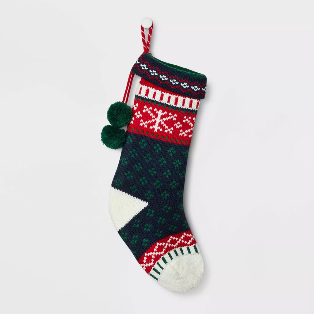 Fair Isle Pattern Christmas Stocking